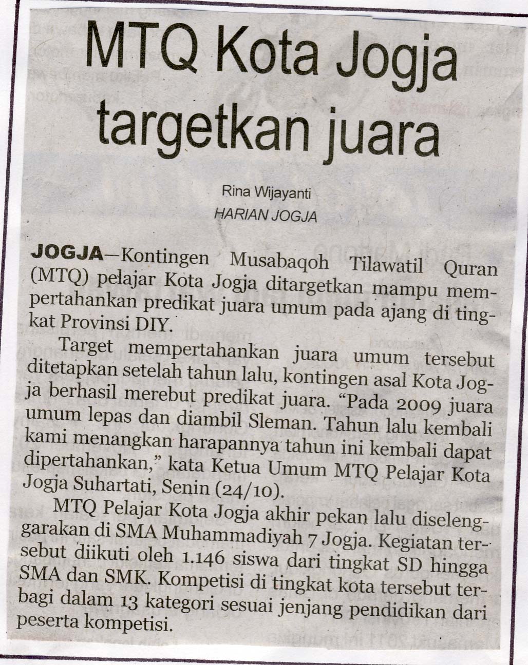 Kliping jogja terbaru